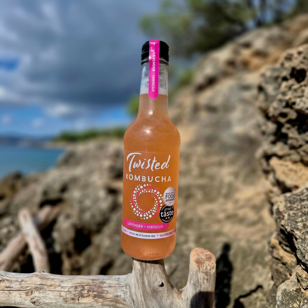 Discover Twisted Lavender Hibiscus Kombucha. Raw, traditionally fermented, low in sugar and bursting with delicate floral flavour. Shop online.